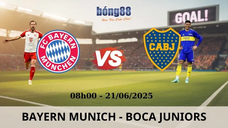 Nhận Định Bóng Đá - Bayern Munich vs Boca Juniors 21/06/2025 Nhận Định Bóng Đá - Bayern Munich vs Boca Juniors 21/06/2025